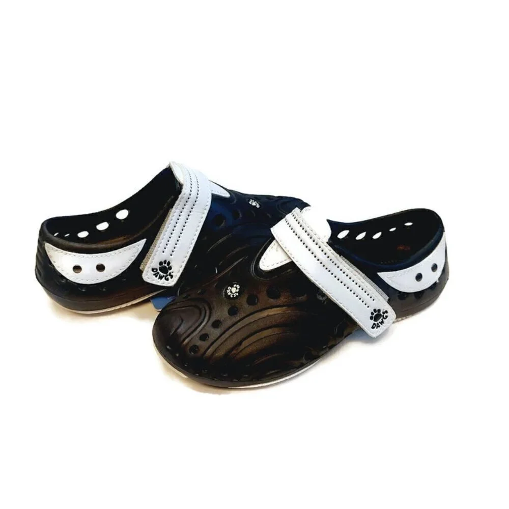 Dawgs Spirit Youth Boys Size 11 Black White Water Light All Terrain Slip On Shoe